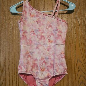 Cat & Jack pink sleeveless gymnastics leotard, size L (10/12)